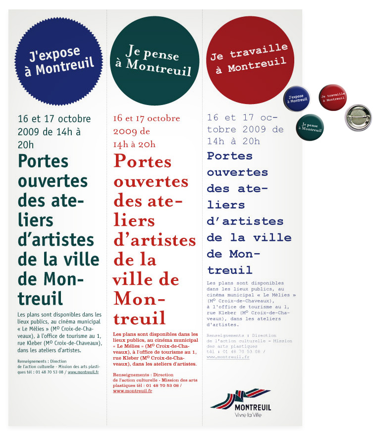 affiches et badges