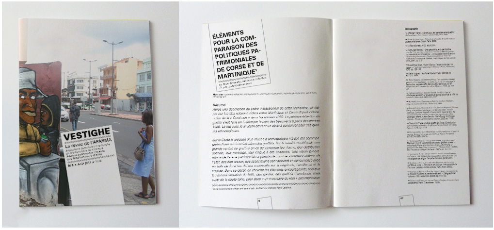 Identité visuelle et charte graphique de la revue de sociologie Vestighe Identité visuelle et charte graphique de la revue de sociologie Vestighe