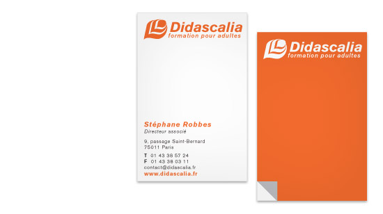 Cartes de visites conçues pour la paeterie