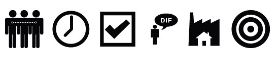 Exemples de pictogrammes conçus